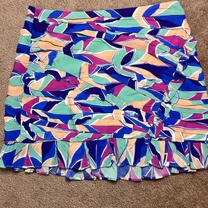 Zara Brightly Patterned Mini Skirt NWT